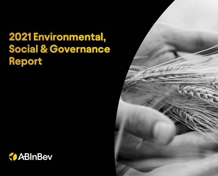 AB InBev 2021 Environmental, Social & Governance Report: Nuha Siddiqui says “Thanks to the 100+ Accelerator, we are now one step closer to making all single-use plastics plant powered for our planet.”